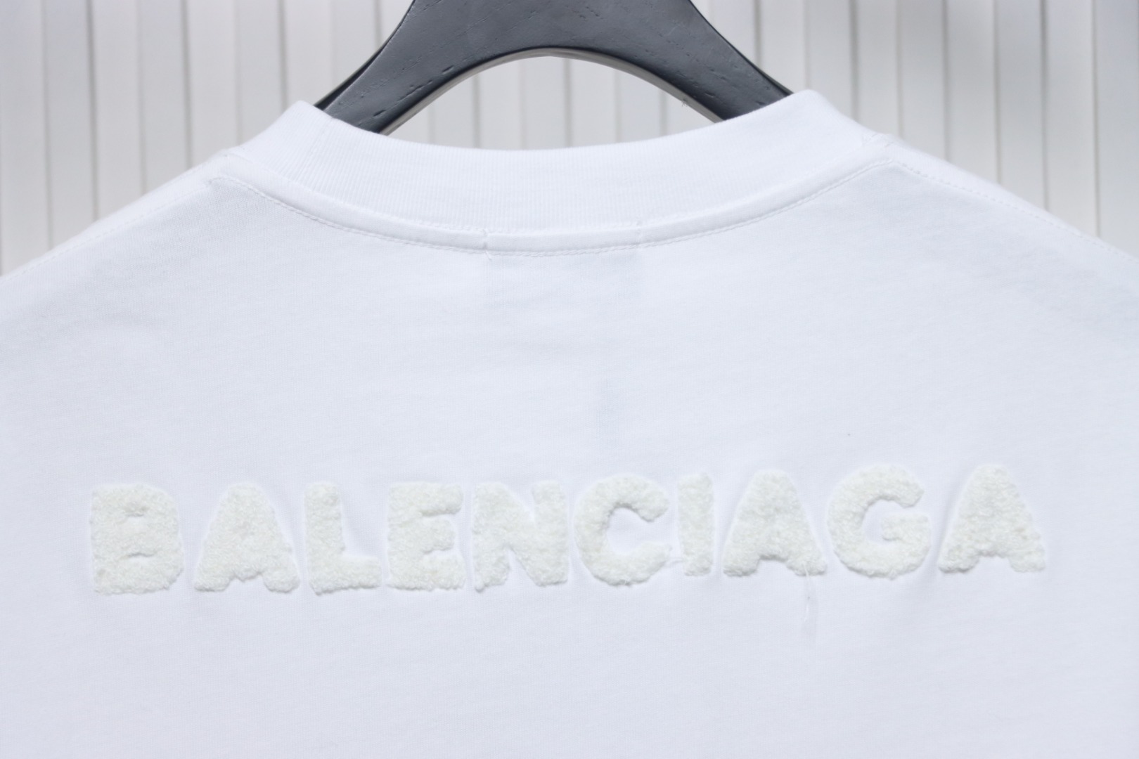 Balenciaga 25ss Double B towel embroidered short sleeve White