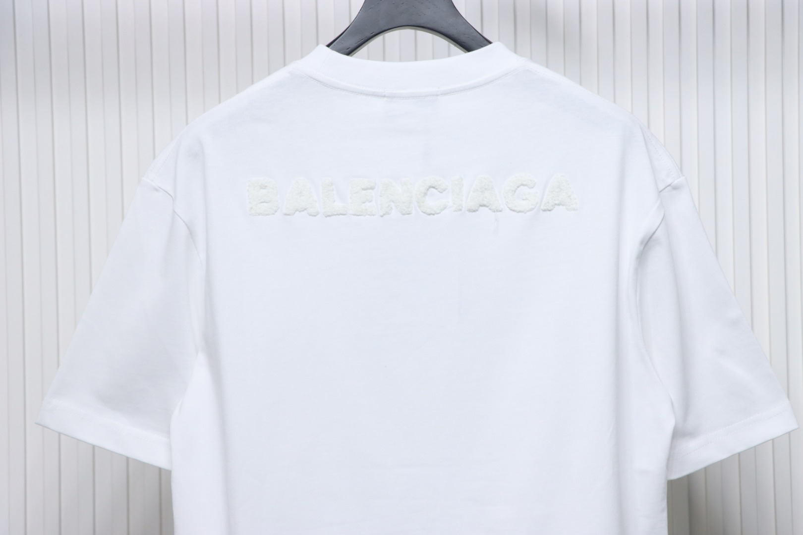 Balenciaga 25ss Double B towel embroidered short sleeve White