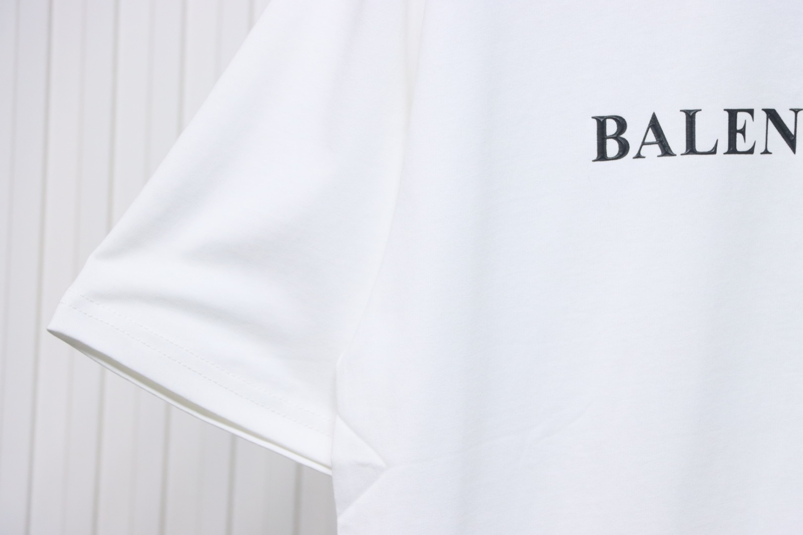 Balenciaga 25ss Flame Double B Letter Print Short Sleeve White