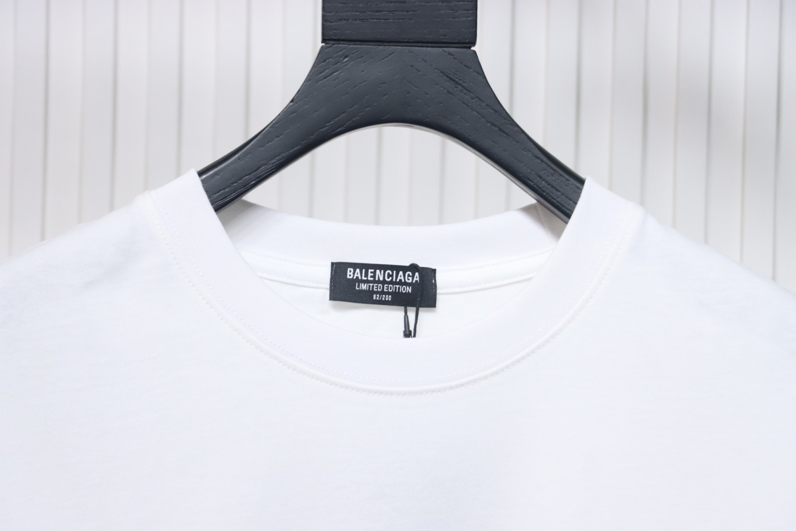 Balenciaga 25ss Flame Double B Letter Print Short Sleeve White