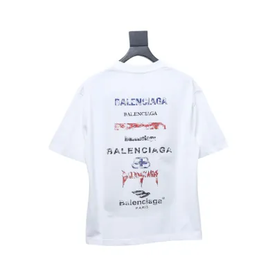 Balenciaga 25ss mottled back short sleeves White 02