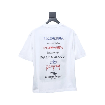 Balenciaga 25ss mottled back short sleeves White 02