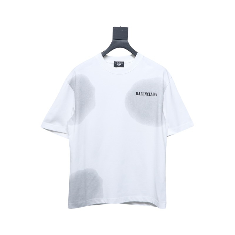 Balenciaga 25ss mottled back short sleeves White