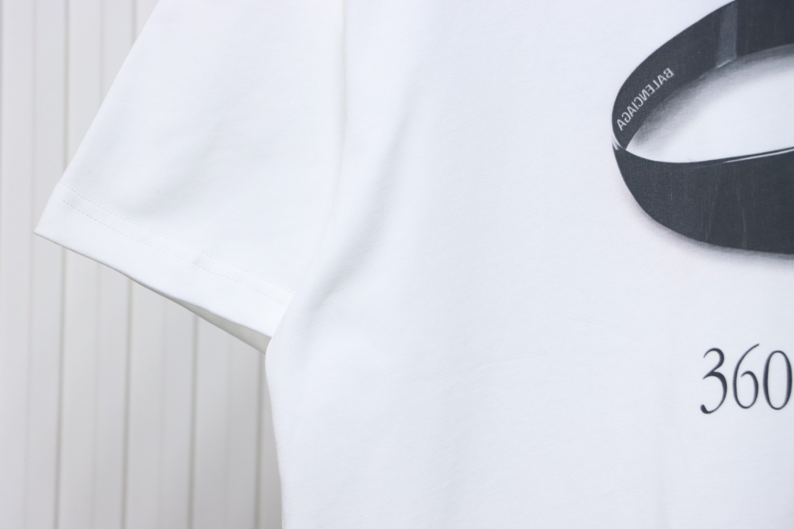 Balenciaga 25ss sunglasses print short sleeve white