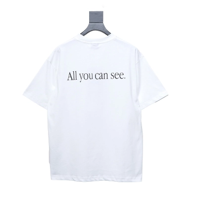 Balenciaga 25ss sunglasses print short sleeve white 02