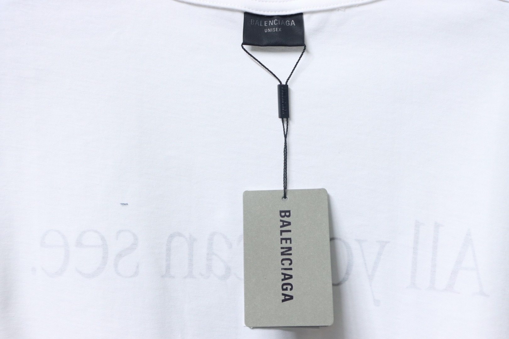 Balenciaga 25ss sunglasses print short sleeve white