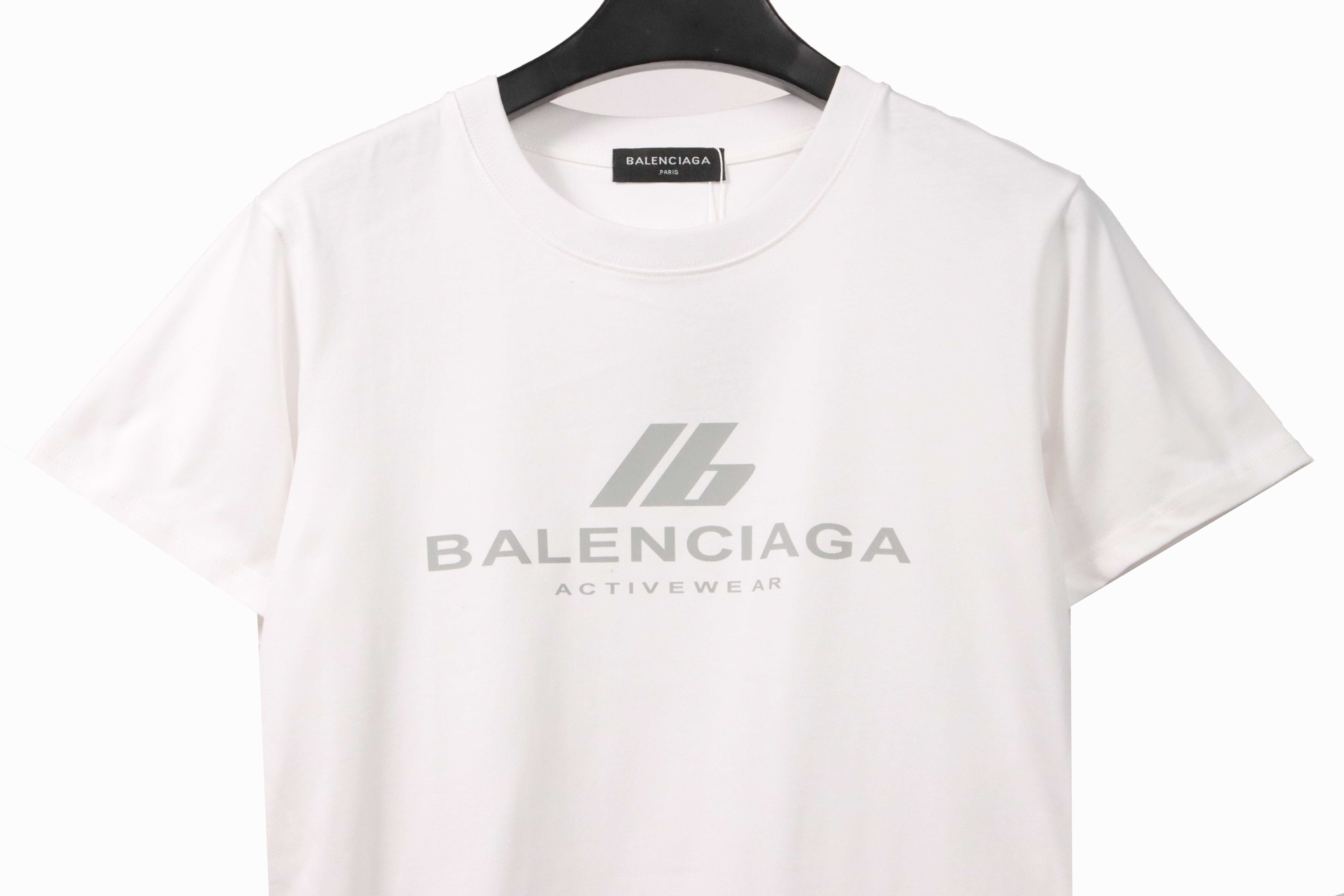 Balenciaga 3M Lettering Short Sleeve White