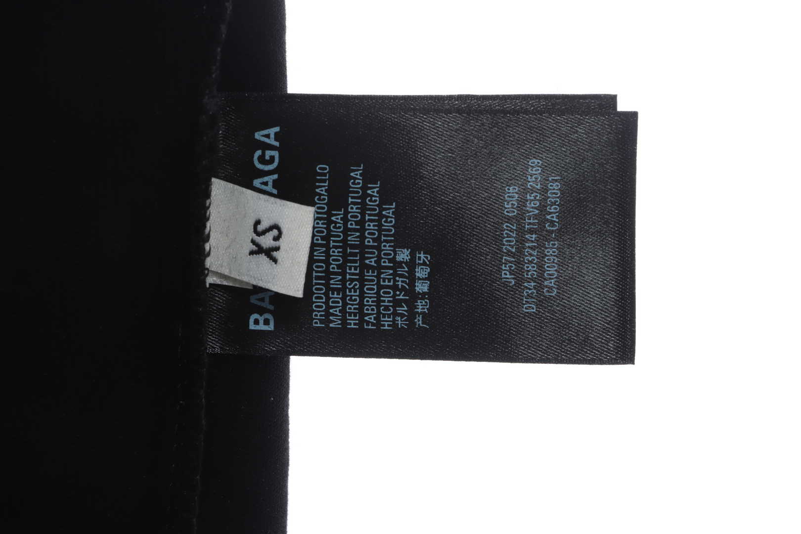 Balenciaga 404 slogan print short sleeve black