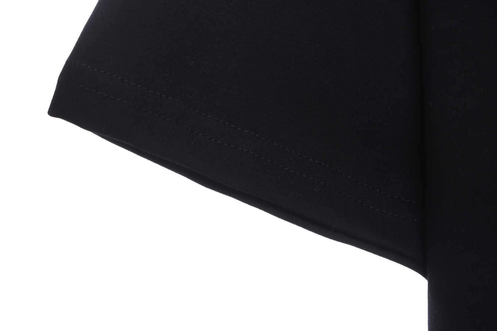 Balenciaga 404 slogan print short sleeve black