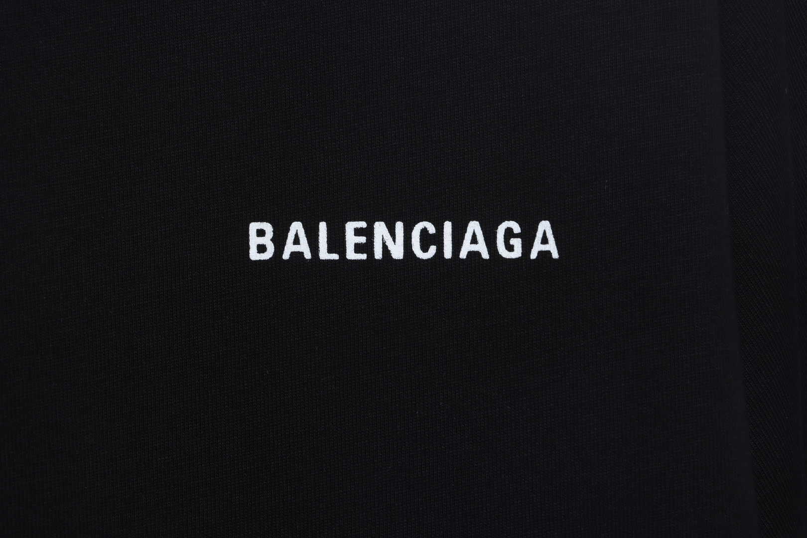 Balenciaga 404 slogan print short sleeve black