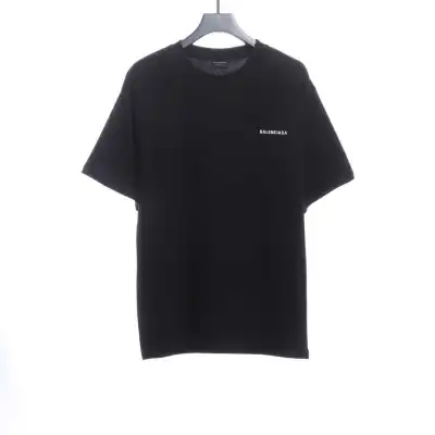 Balenciaga 404 slogan print short sleeve black 02