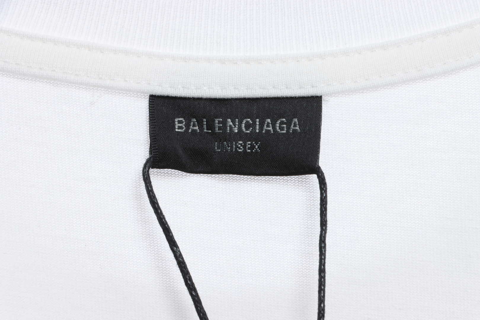 Balenciaga 404 slogan print short sleeve White