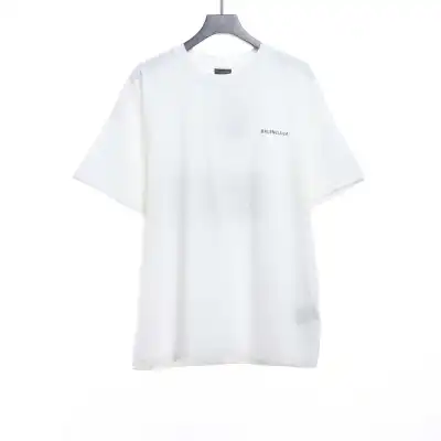 Balenciaga 404 slogan print short sleeve White 02