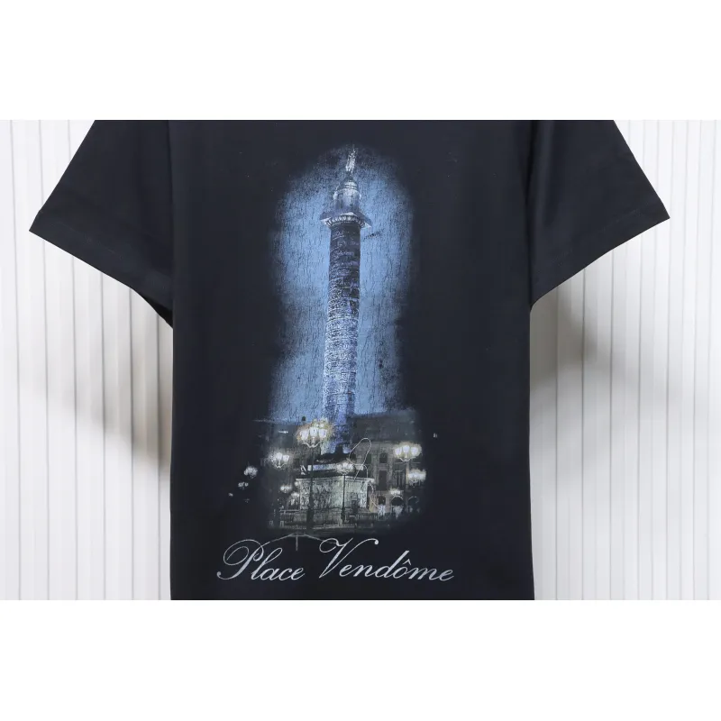 Balenciaga & VOGUE Paris joint lighthouse print short sleeves