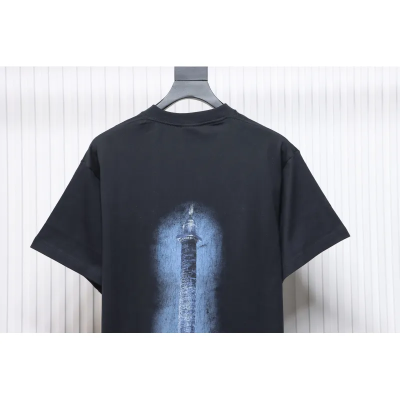 Balenciaga & VOGUE Paris joint lighthouse print short sleeves