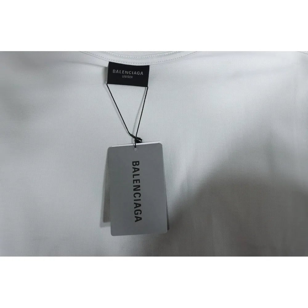 Balenciaga & VOGUE Paris joint lighthouse print short sleeves White