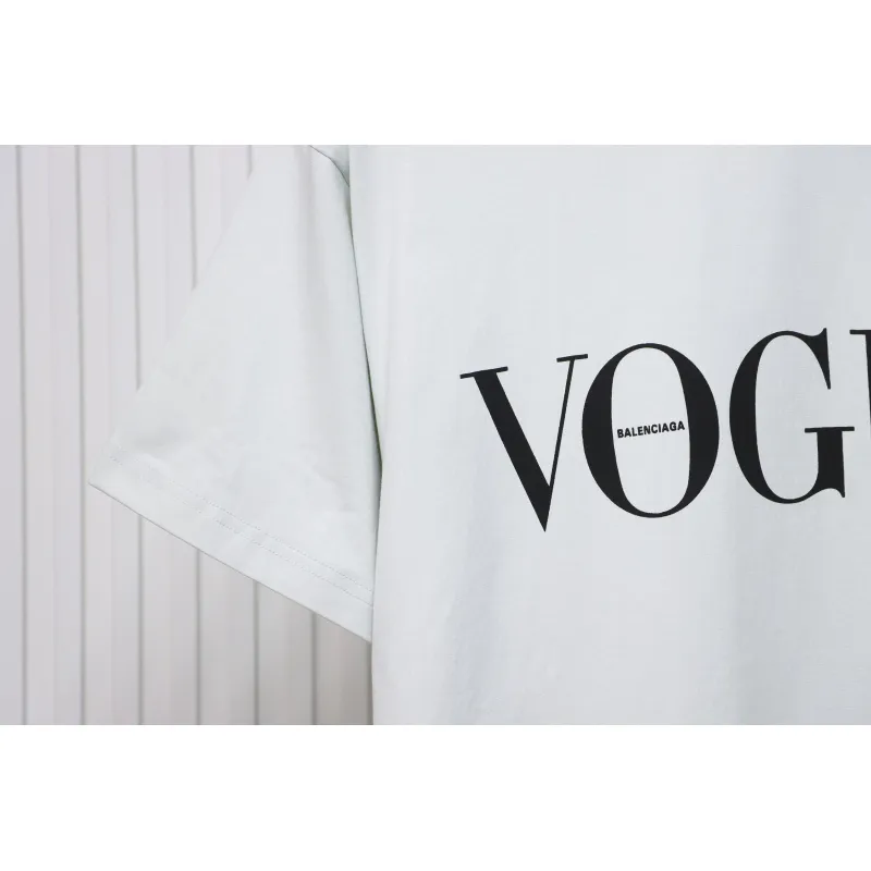 Balenciaga & VOGUE Paris joint lighthouse print short sleeves White