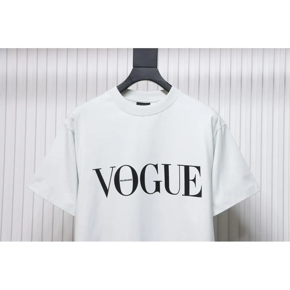 Balenciaga & VOGUE Paris joint lighthouse print short sleeves White