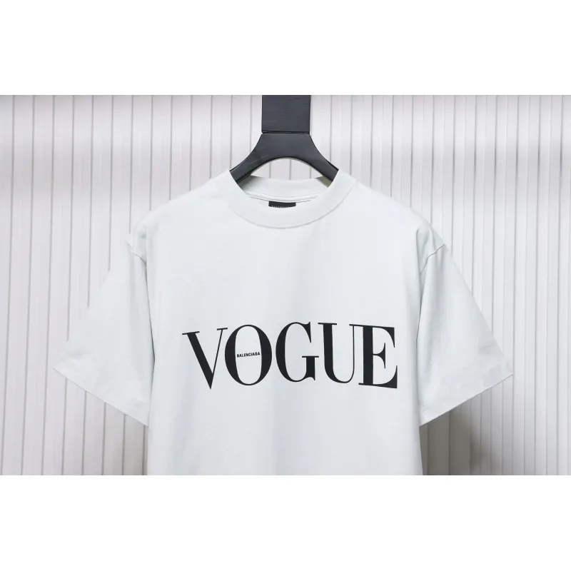 Balenciaga & VOGUE Paris joint lighthouse print short sleeves White