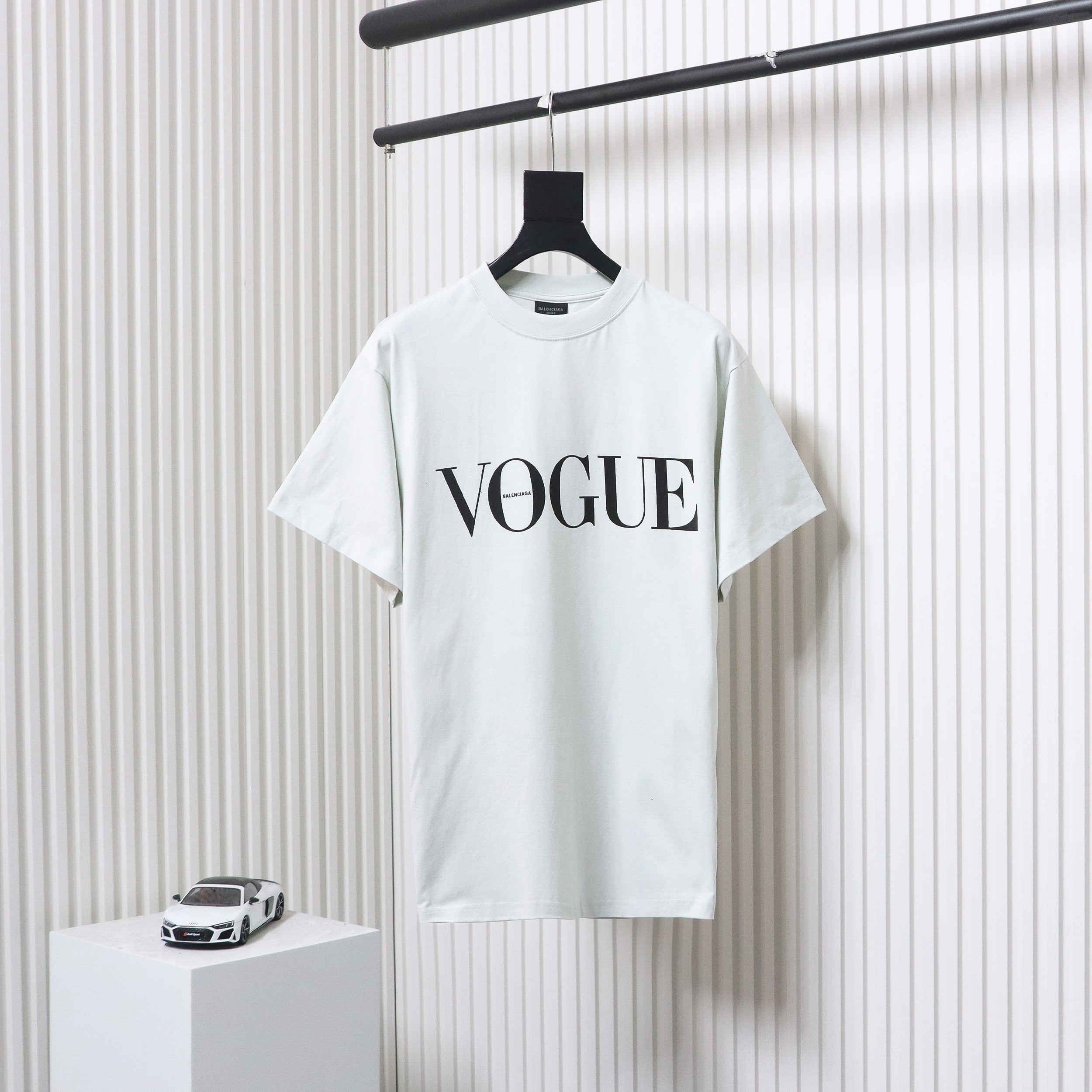 Balenciaga & VOGUE Paris joint lighthouse print short sleeves White