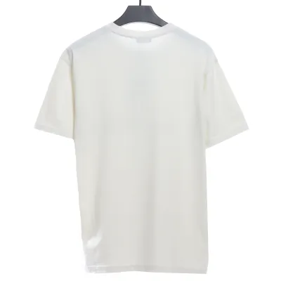 Balenciaga BB badge destroyed embroidered short sleeves white 02