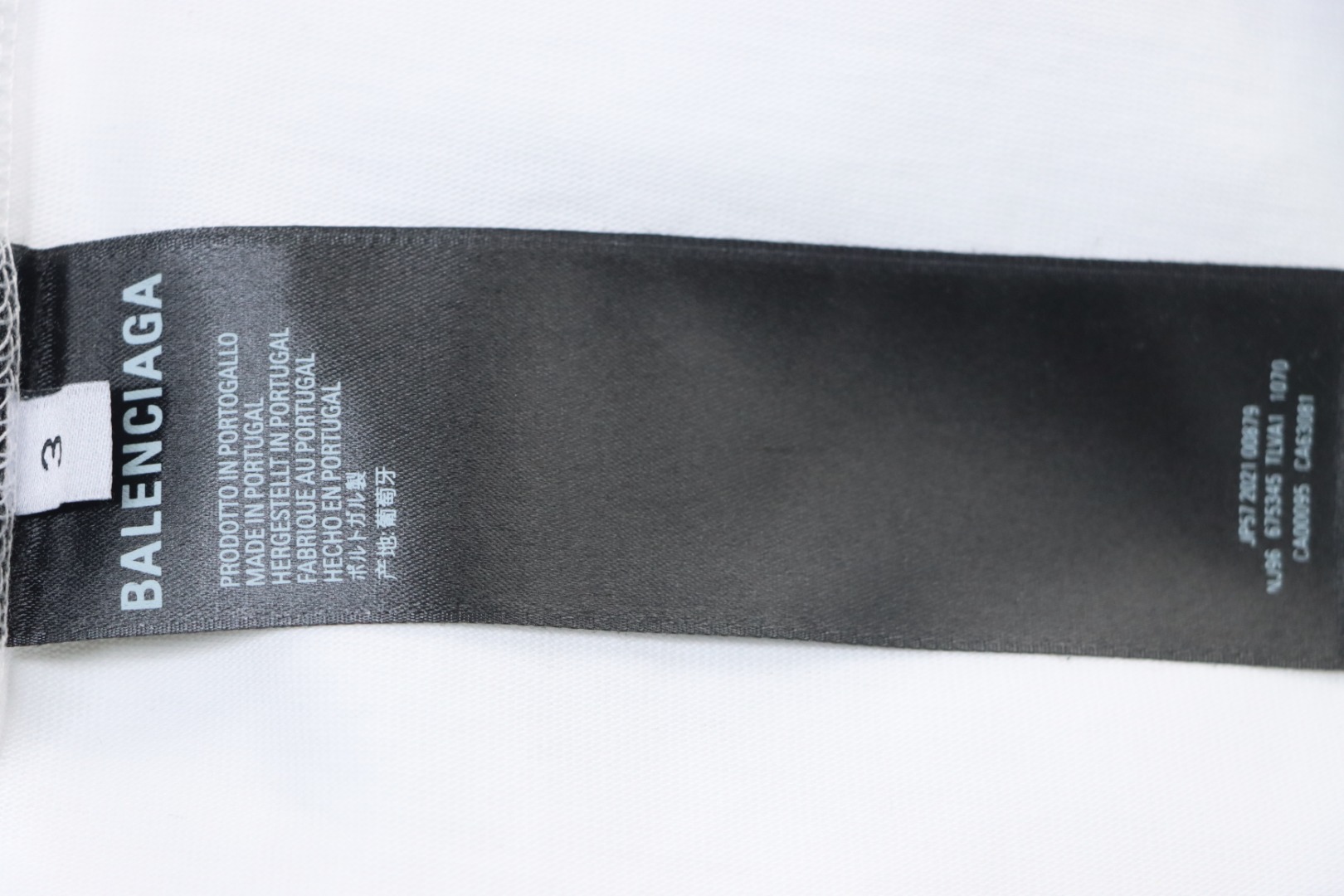 Balenciaga BLCG 24SS Graffiti Small Letters Printed Short Sleeve T-Shirt White