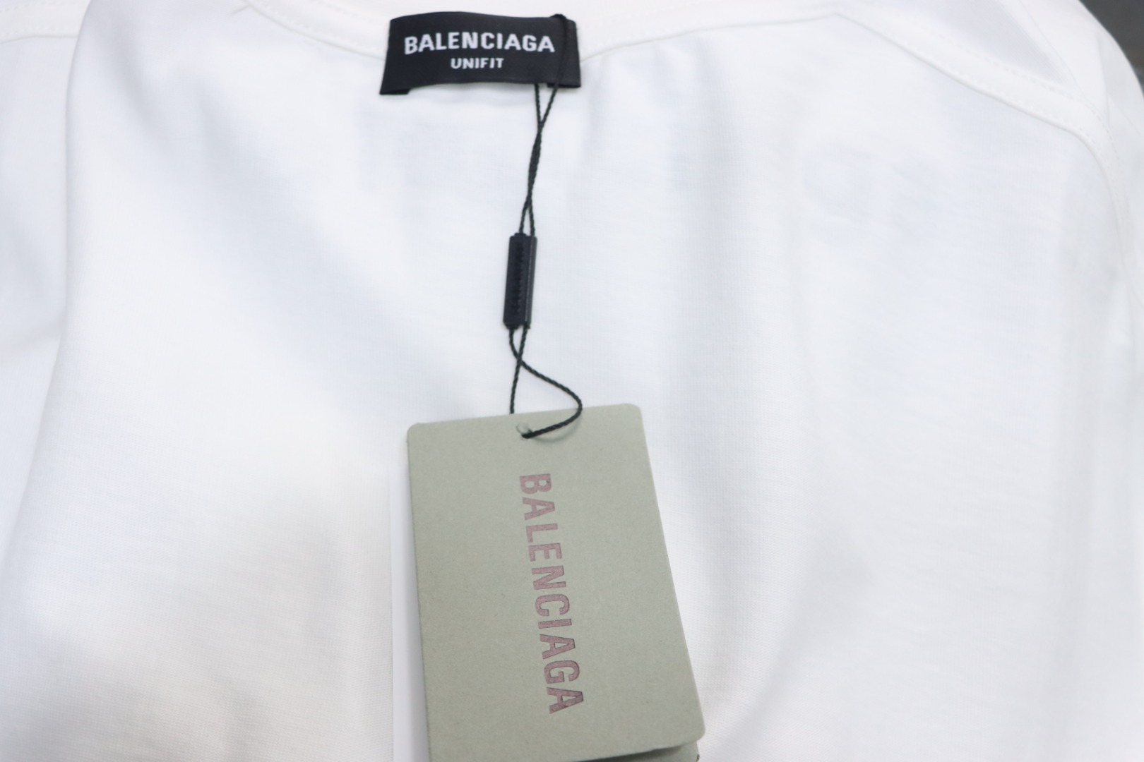 Balenciaga BLCG 24ss small R logo printed short-sleeved T-shirt white