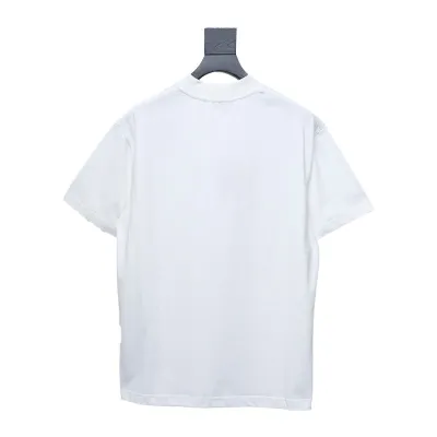 Balenciaga BLCG 24ss small R logo printed short-sleeved T-shirt white 02