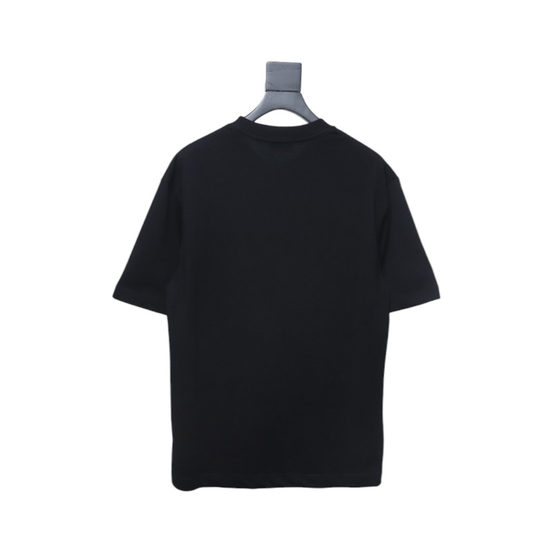 Balenciaga BLCG Night Scene Printed Short Sleeve T-shirt Black