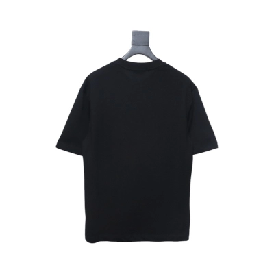 Balenciaga BLCG Night Scene Printed Short Sleeve T-shirt Black 02