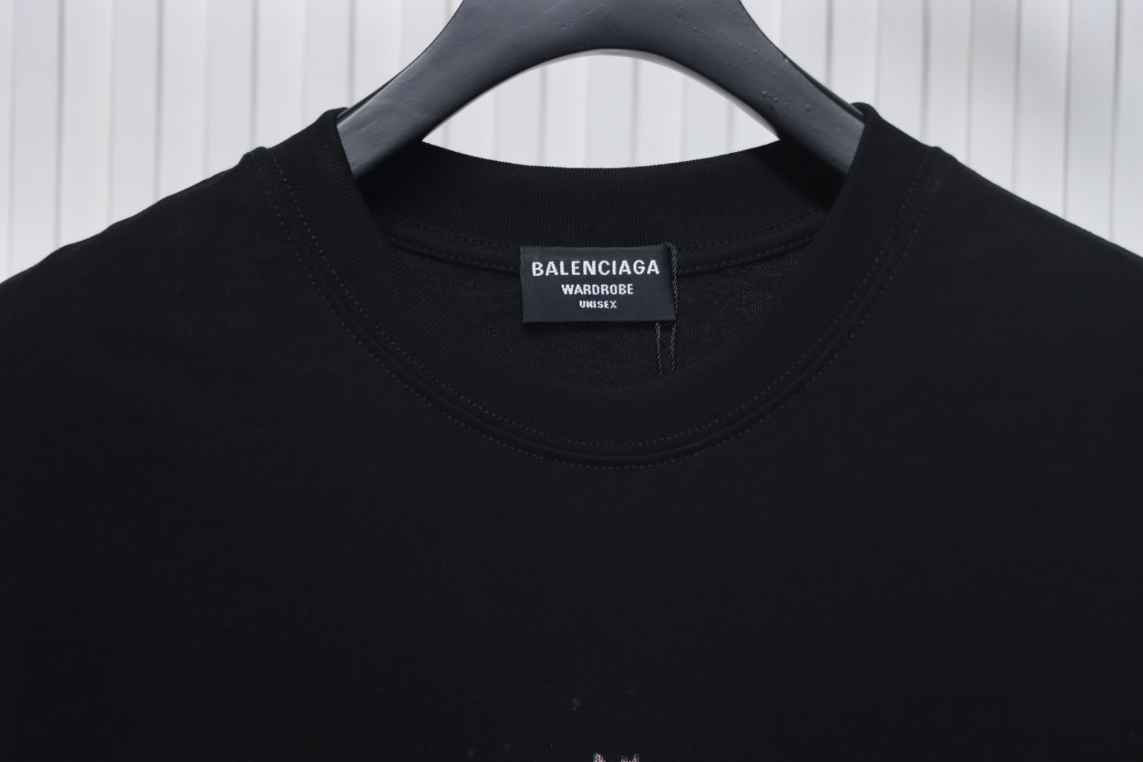 Balenciaga BLCG Night Scene Printed Short Sleeve T-shirt Black