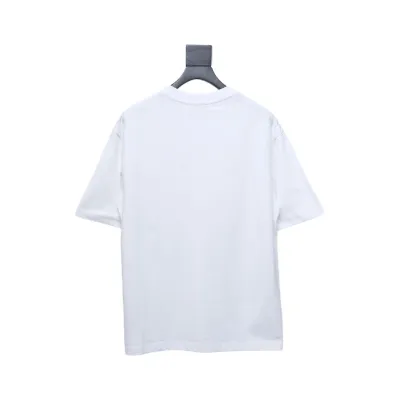 Balenciaga BLCG Night Scene Printed Short Sleeve T-shirt White 02