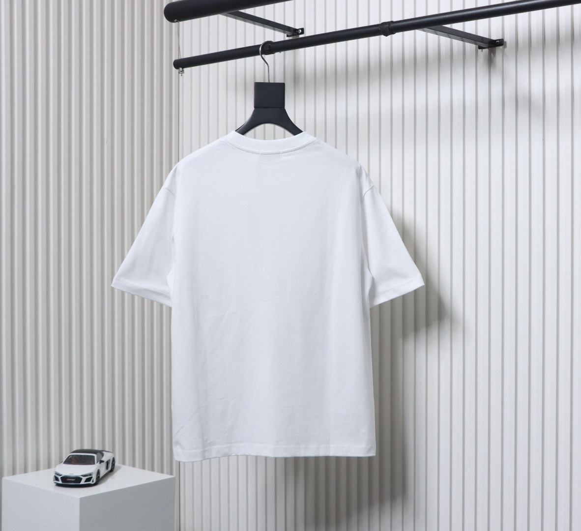 Balenciaga BLCG Night Scene Printed Short Sleeve T-shirt White
