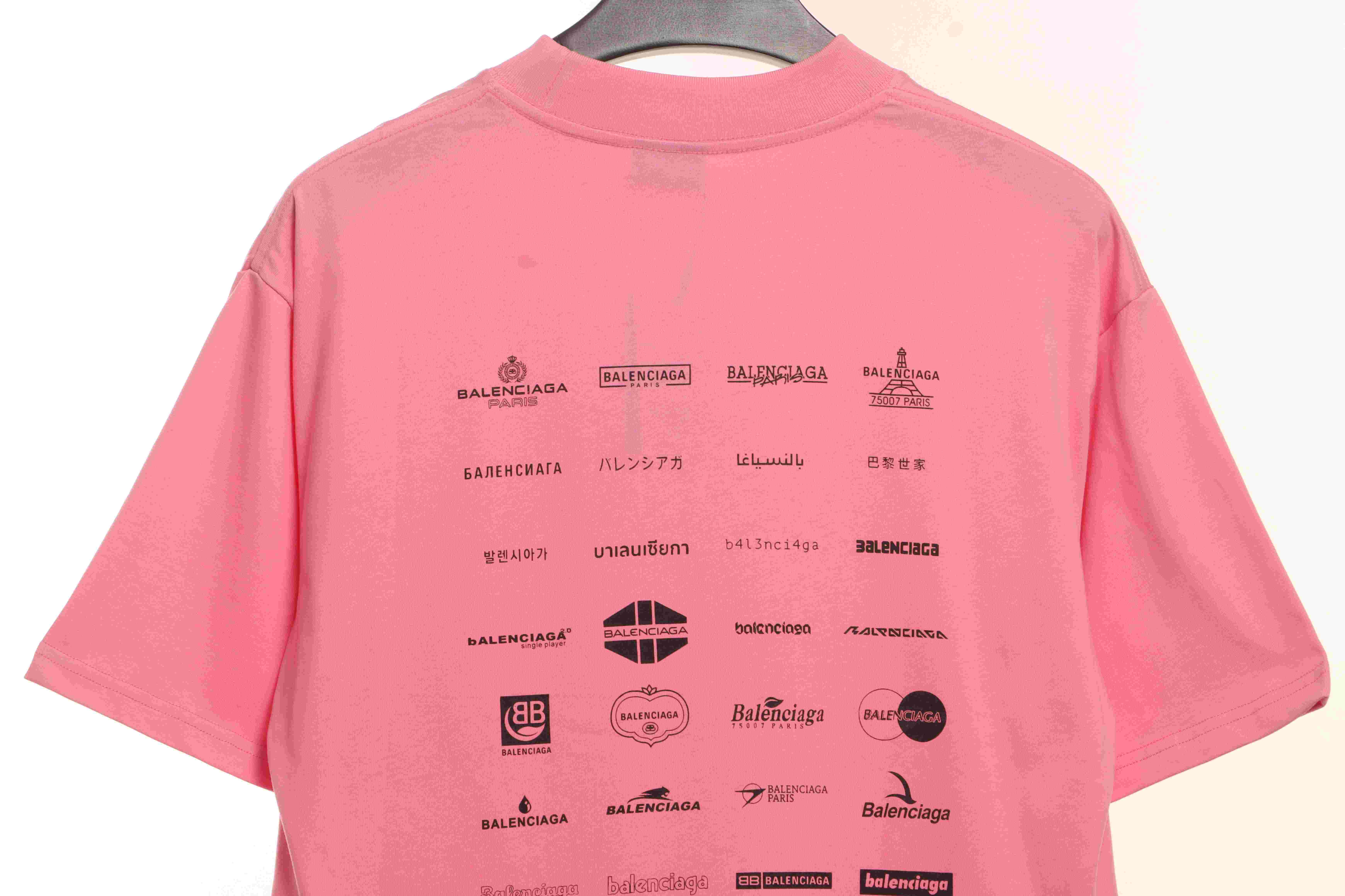Balenciaga classic logo short-sleeve Pink