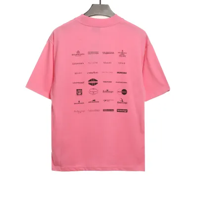 Balenciaga classic logo short-sleeve Pink 02