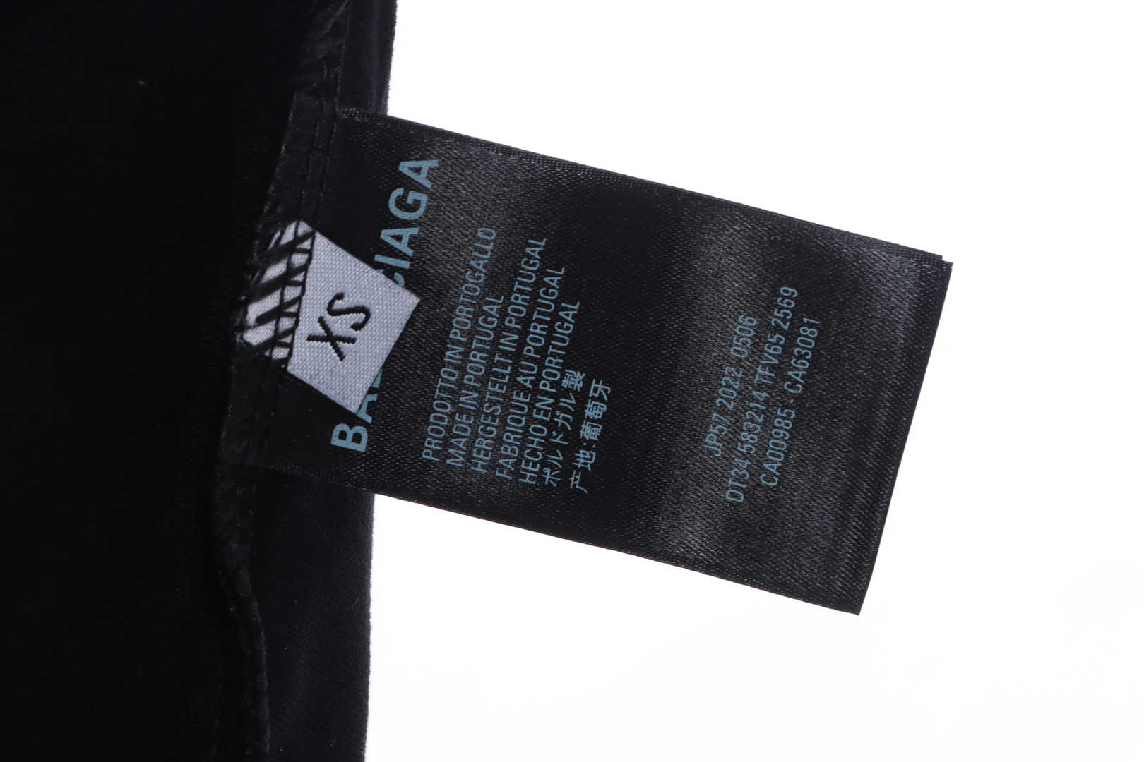 Balenciaga co-branded clover embroidered short sleeves black