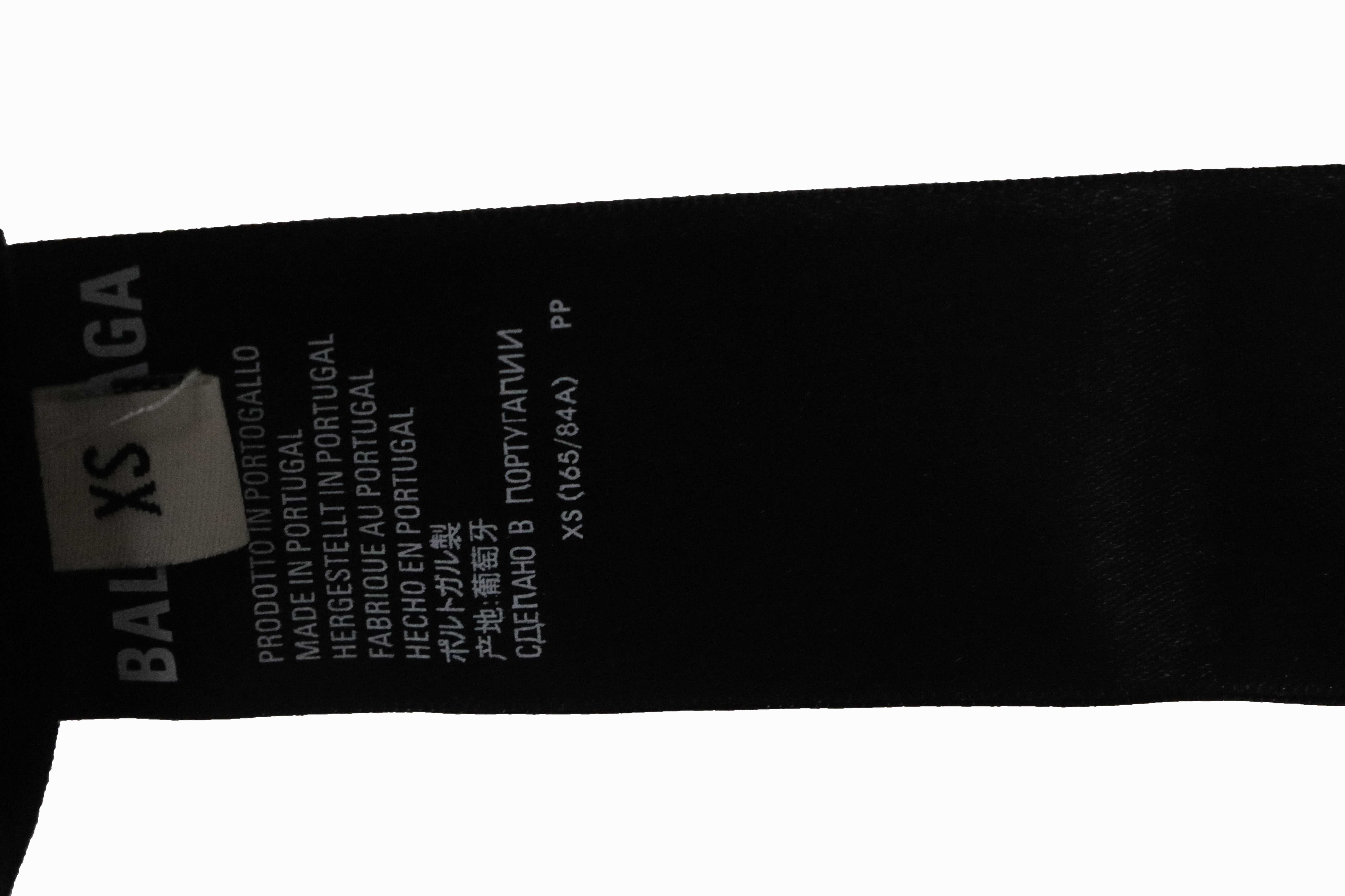 Balenciaga co-branded eBay embroidered letter short sleeve black