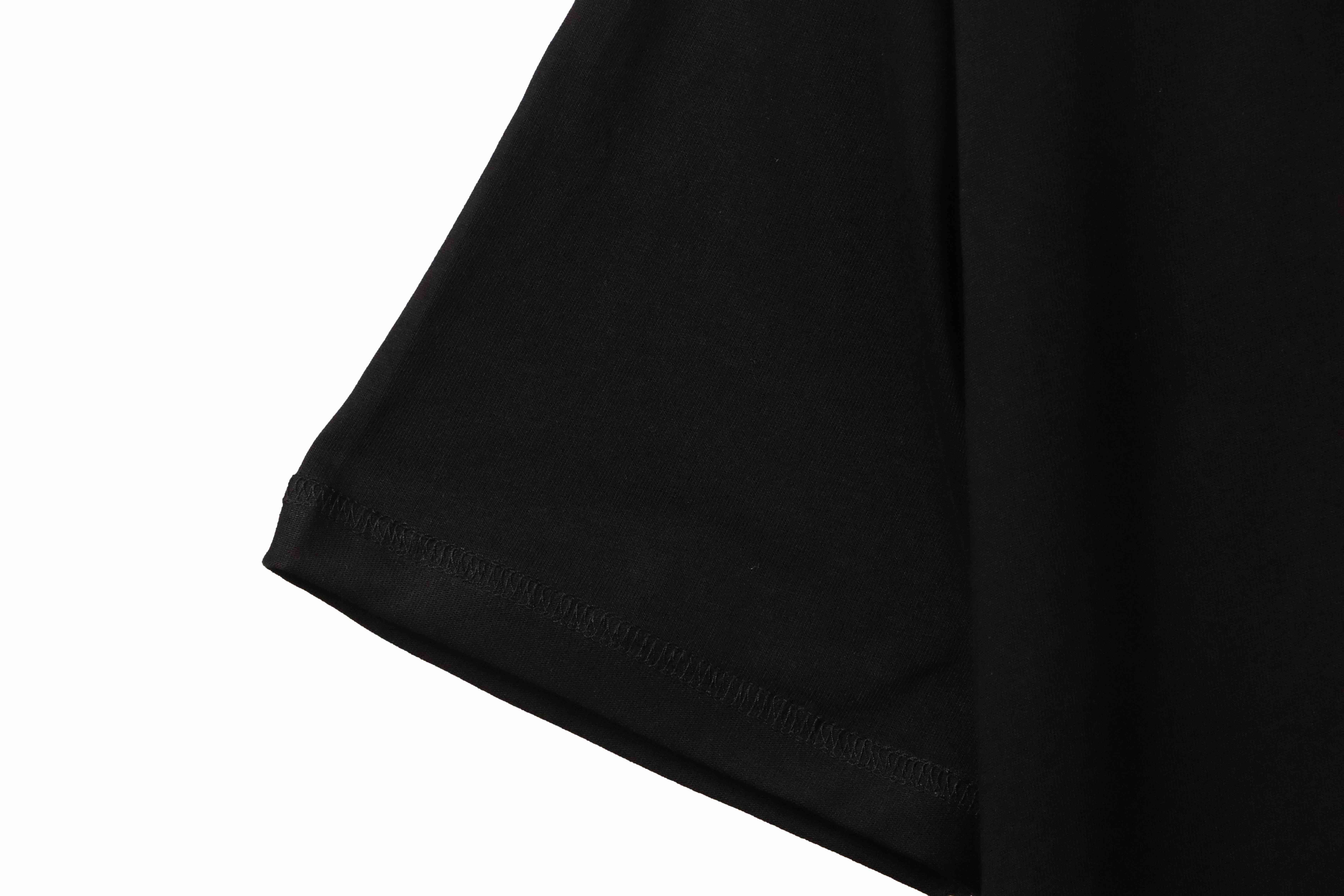 Balenciaga co-branded eBay embroidered letter short sleeve black