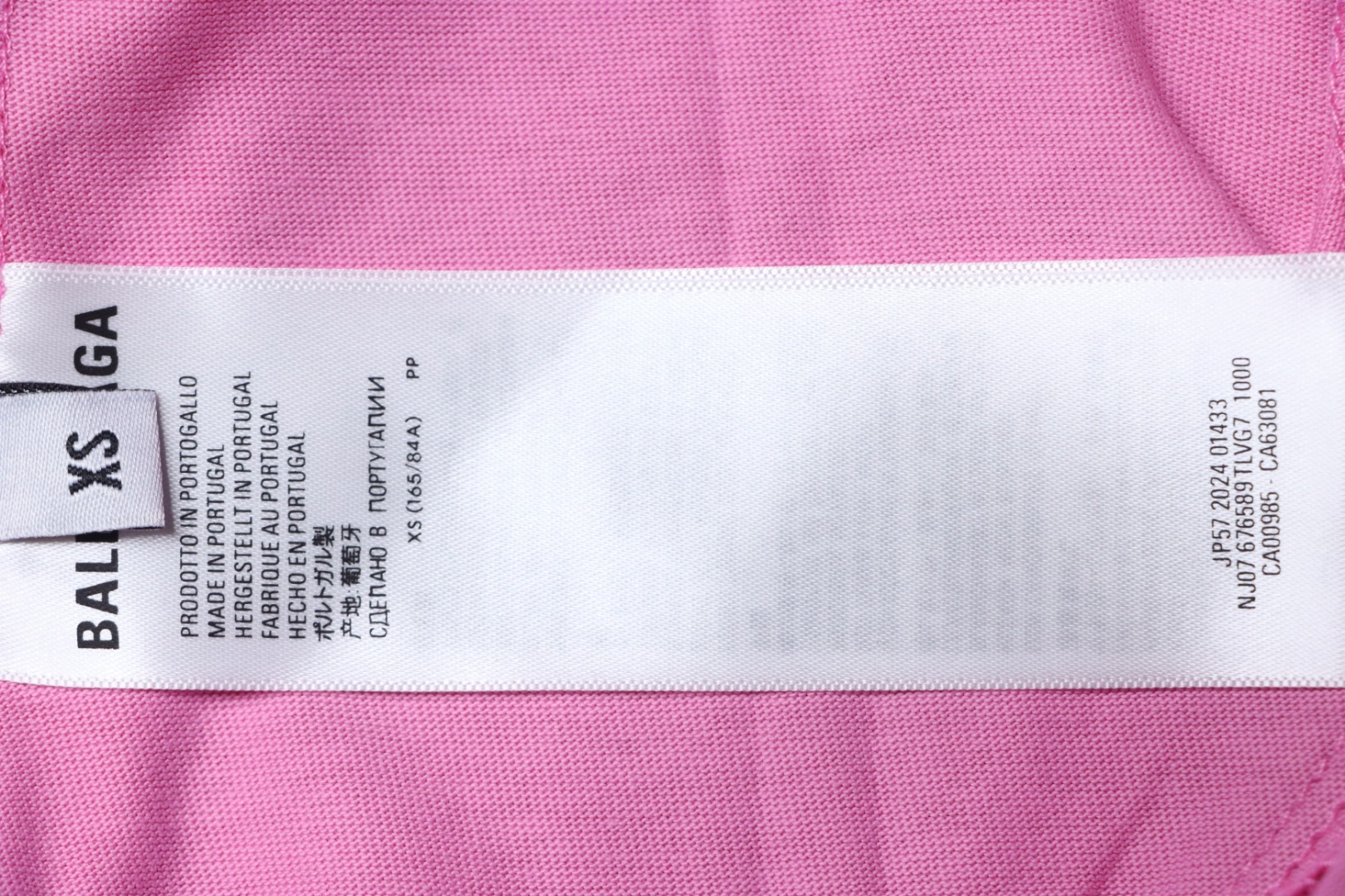 Balenciaga co-branded Manchester United football embroidered short-sleeve Pink