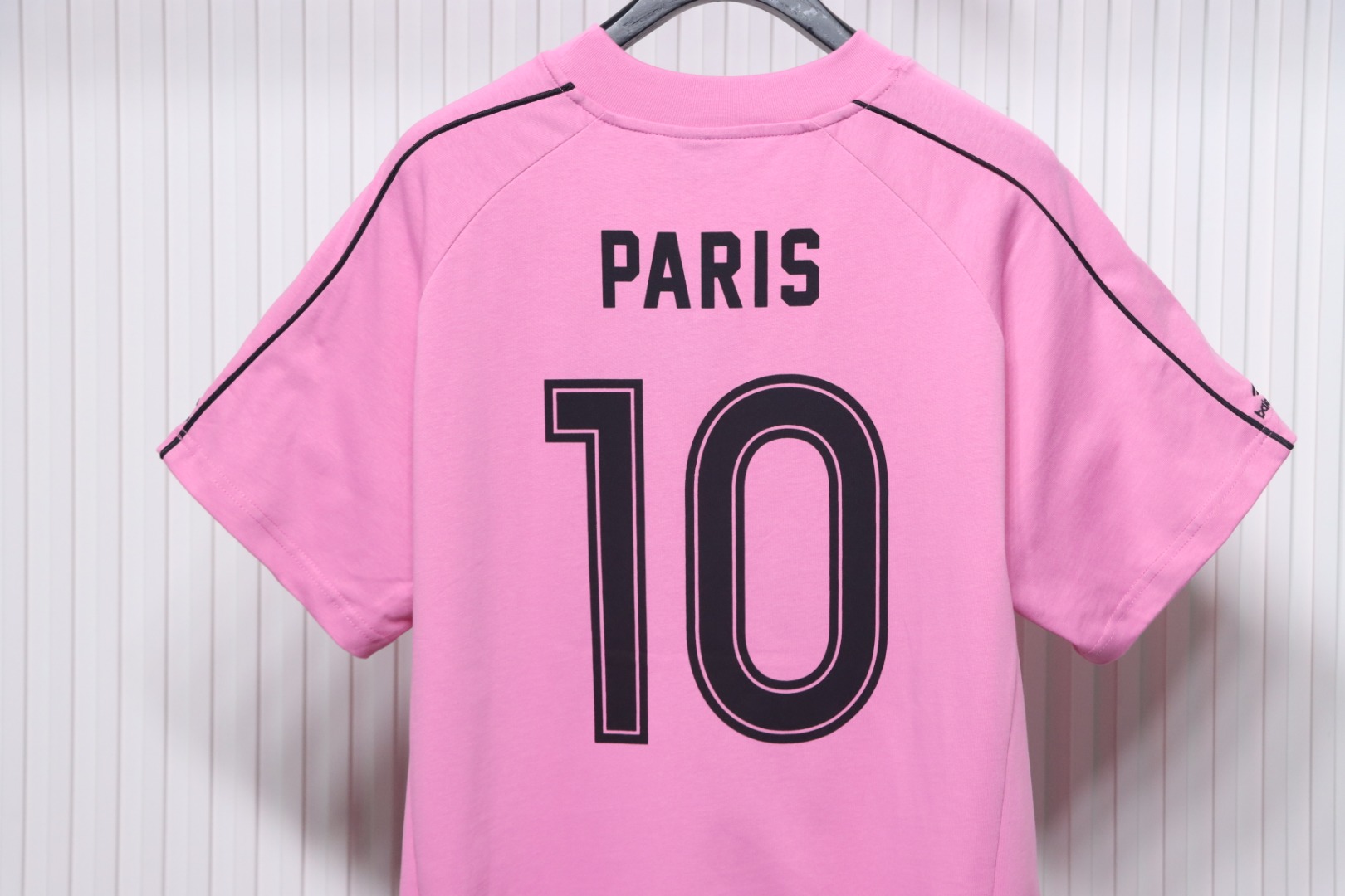 Balenciaga co-branded Manchester United football embroidered short-sleeve Pink