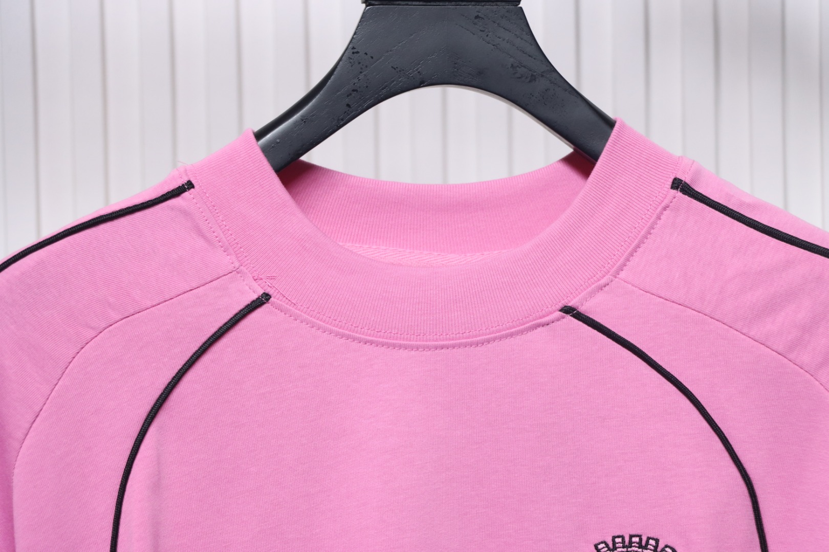 Balenciaga co-branded Manchester United football embroidered short-sleeve Pink