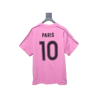 Balenciaga co-branded Manchester United football embroidered short-sleeve Pink 02