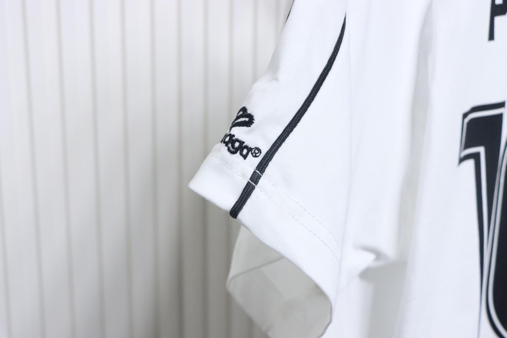 Balenciaga co-branded Manchester United football embroidered short-sleeve white