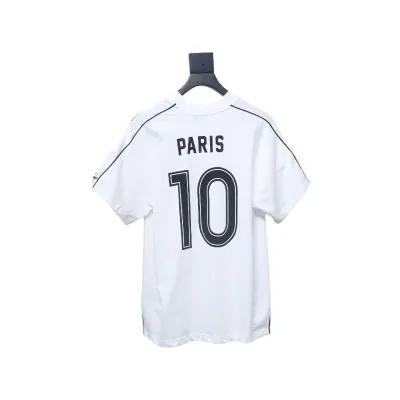 Balenciaga co-branded Manchester United football embroidered short-sleeve white 02