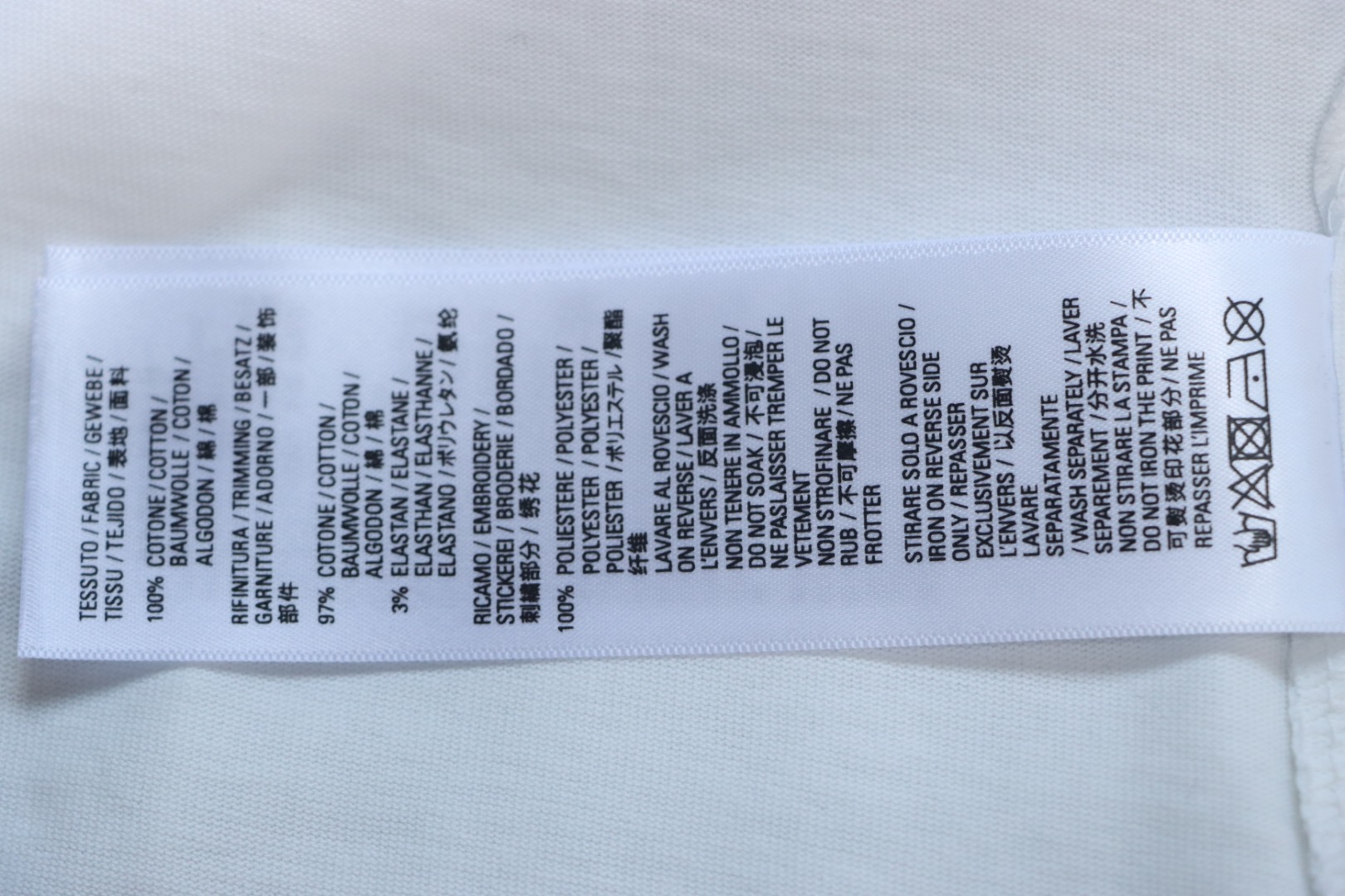 Balenciaga Coke Letters Embroidered Short Sleeve White