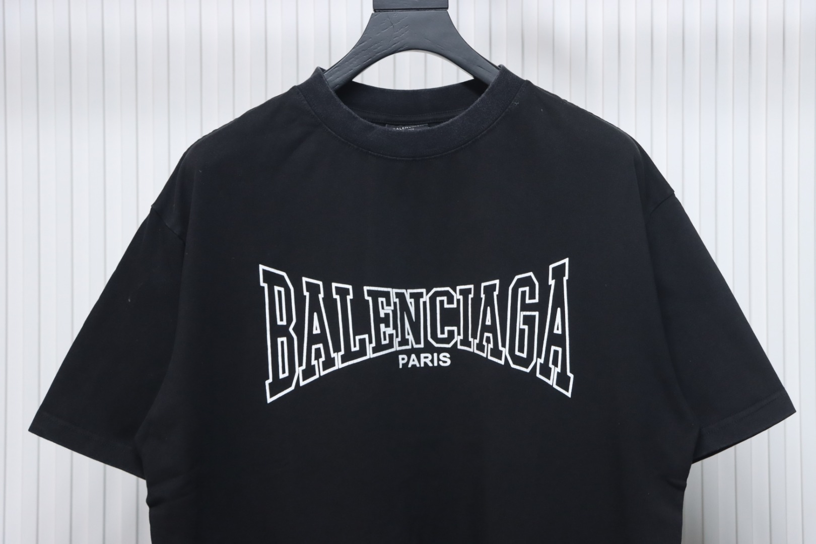 Balenciaga Cracked Print Short Sleeve T-Shirt