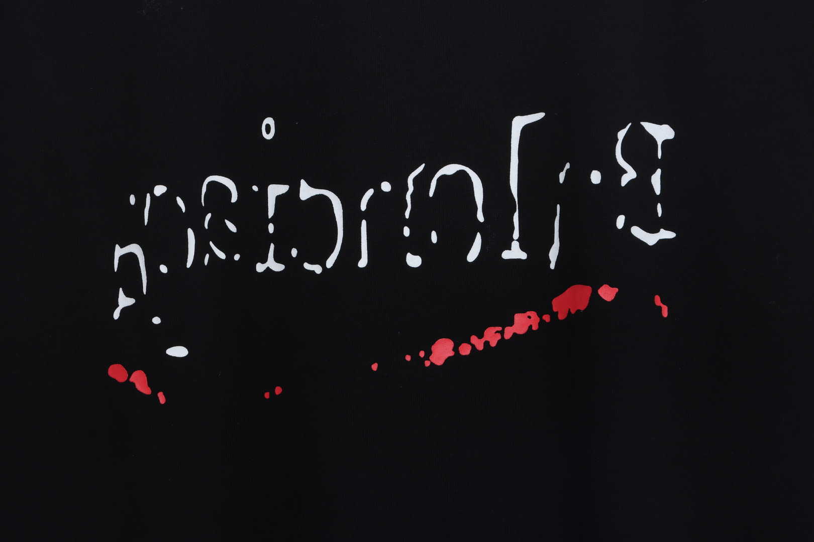 Balenciaga damaged coke wave short sleeves black