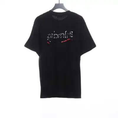 Balenciaga damaged coke wave short sleeves black 02