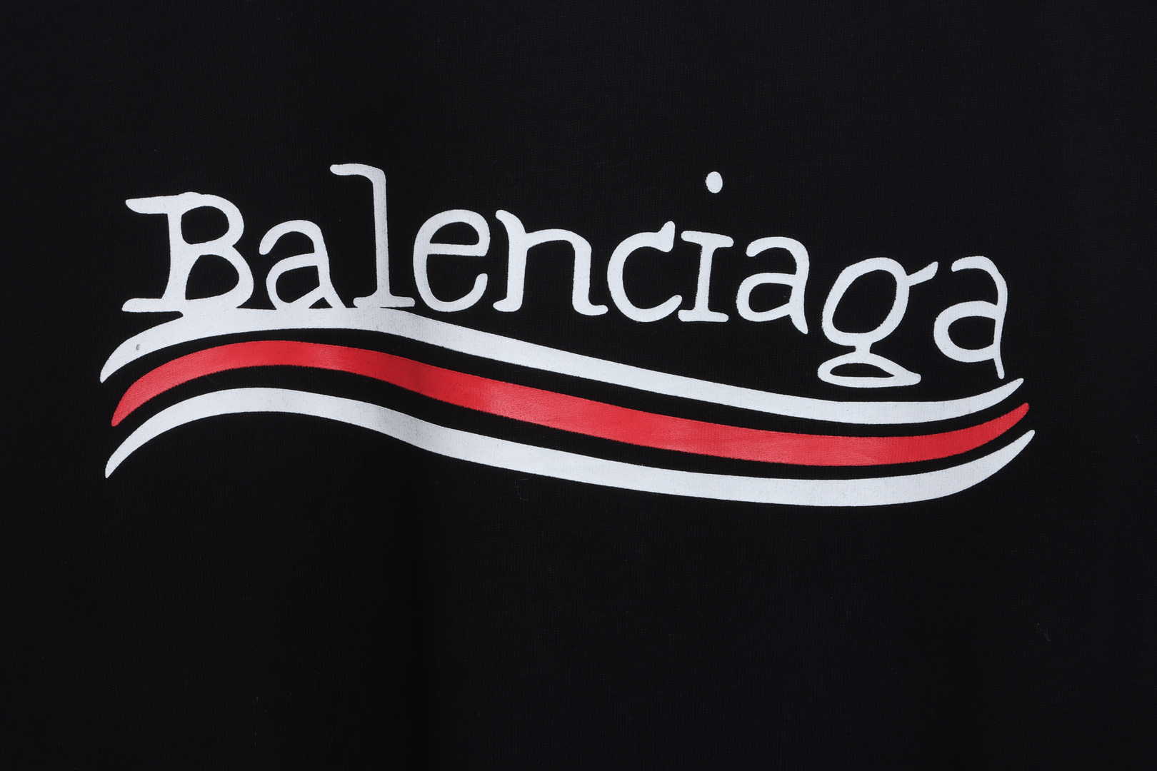 Balenciaga damaged coke wave short sleeves black