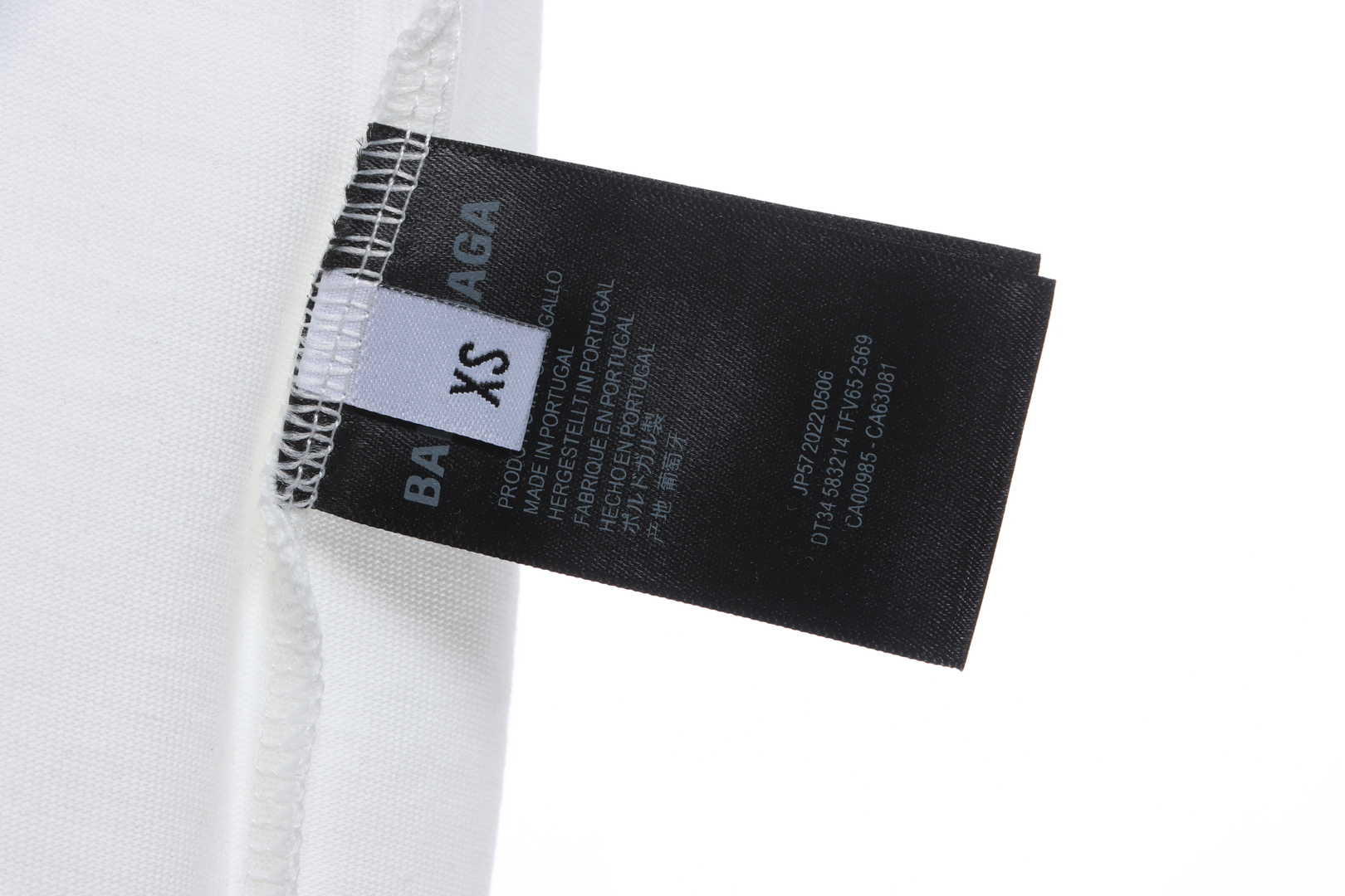 Balenciaga damaged coke wave short sleeves White